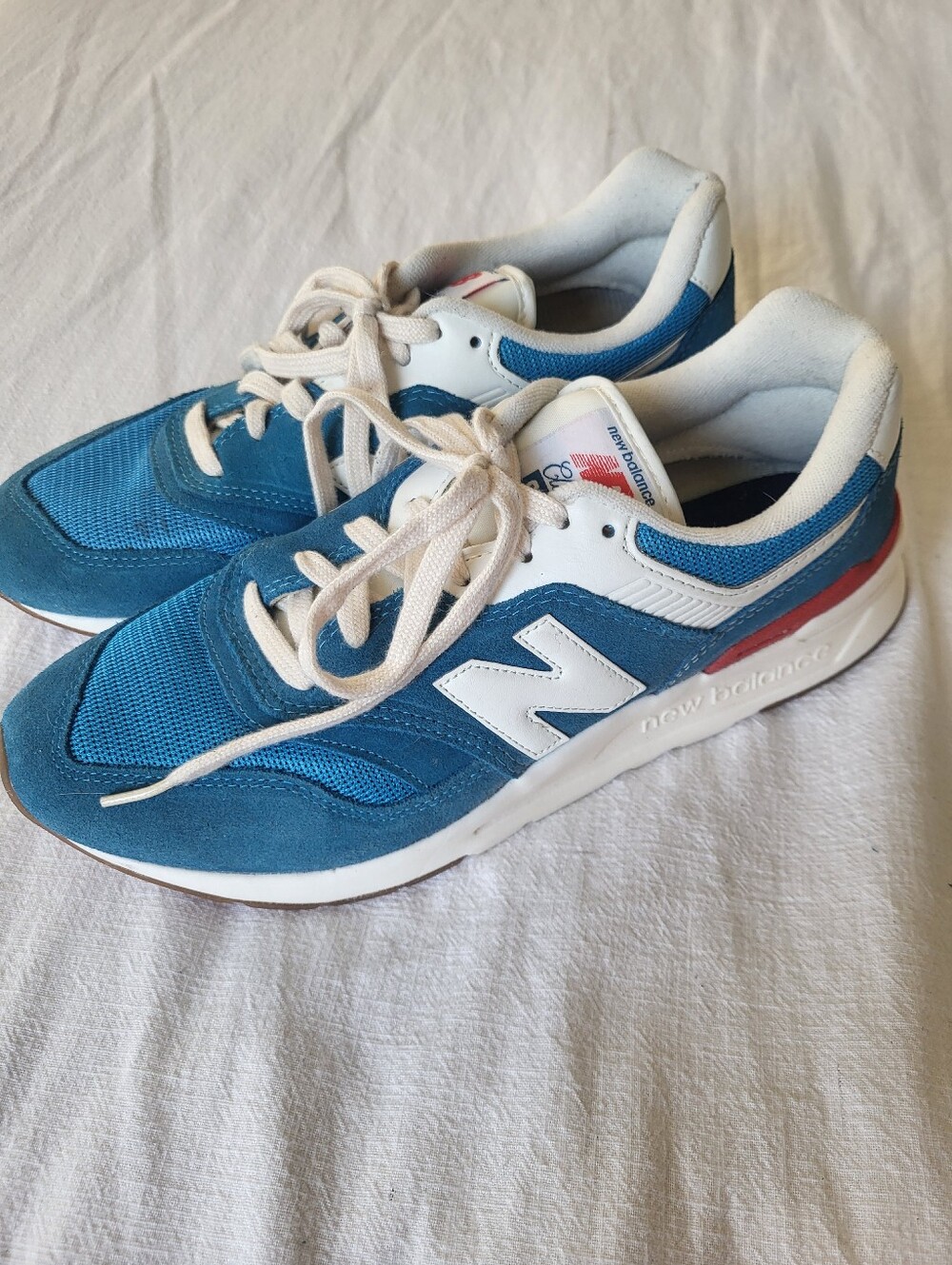 New Balance 997H Vintage Pack Light Rogue Wave Blue Suede Sneaker Sz 8.5 - Picture 12 of 12